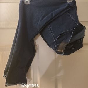 Express Raw hem Skinny Jean